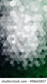 holiday background. hexagon geometry pattern. green color. vector illustration. for design flyer, banner, wallpaper