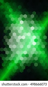 holiday background. hexagon geometry pattern. green color. vector illustration. for design flyer, banner, wallpaper