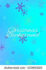 Holiday Background with Pretty Snowflakes and Shiny Lights.