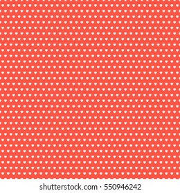Holiday background, seamless pattern with heart. Vector illustration.