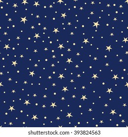Holiday background, seamless pattern with stars, star pattern, star decorations. EPS10 vector illustration.
