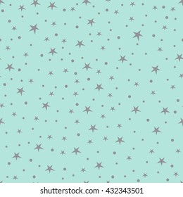 Holiday background, seamless pattern with stars, star pattern, star decorations. Vector illustration.