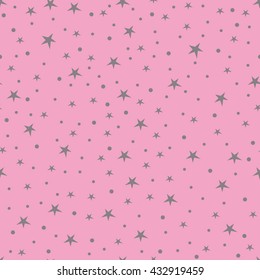 Holiday background, seamless pattern with stars, star pattern, star decorations. Vector illustration.