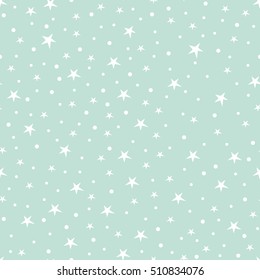Holiday background, seamless pattern with stars. Vector illustration.
