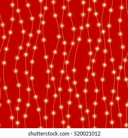 Holiday background, seamless pattern with stars. Vector illustration.