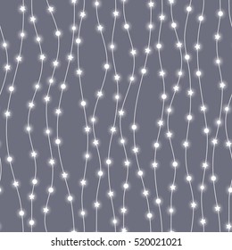 Holiday background, seamless pattern with stars. Vector illustration.