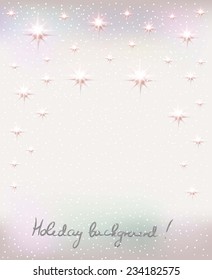 Holiday background with shiny stars