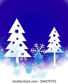 Holiday Background with snowflake