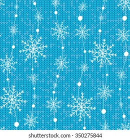 Holiday background, snowflake pattern.