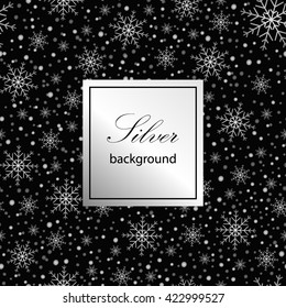 Holiday background, snowflake pattern, Christmas Decoration, winter background with snowflakes.