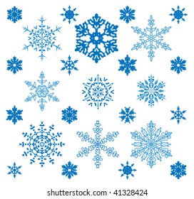 holiday background of snowflakes