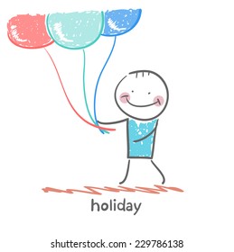 holiday with balloons