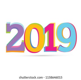 Holiday banner - happy new 2019 year