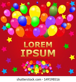 holiday banner with label for text