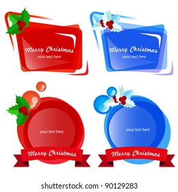 Holiday banner set