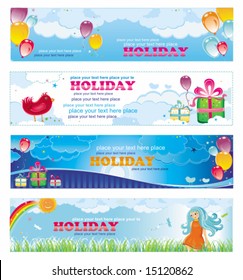 Holiday banners.  To see similar, please VISIT MY GALLERY.

