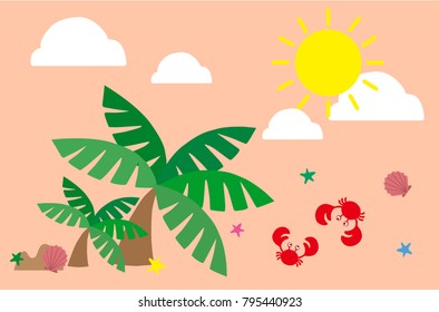 holiday, beach vector