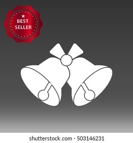 Holiday Bells Vector Icon Illustration