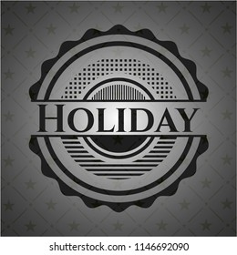 Holiday black emblem