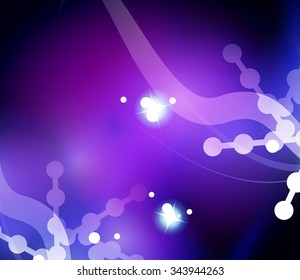 Holiday blue abstract background, winter snowflakes, Christmas and New Year design template, light shiny modern vector illustration