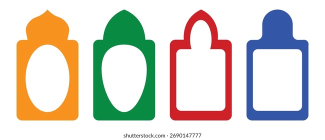 Coleção de borda de feriado e design de quadro com conjunto de modelos imprimíveis de elementos de Natal
