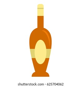 Holiday bottle icon flat isolated on white background vector illustration