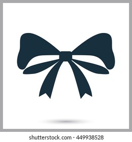 Holiday bow icon on the background