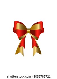Holiday bow isolated