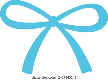 Holiday Bow Ribbon Vector Illustration