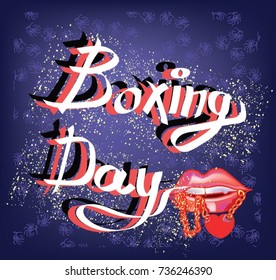 Holiday. Boxing day. Pattern