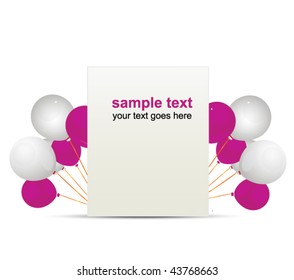holiday card balloons