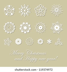 Holiday card beige