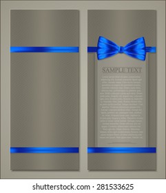 holiday card with bow