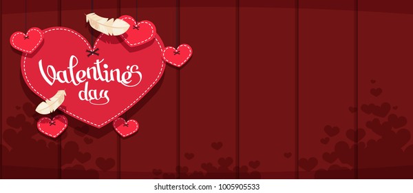 holiday card to the day of the holy valentine. Valentine's Day. Vector illustration