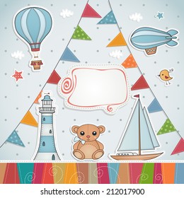 Holiday card design.