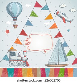 Holiday card design.