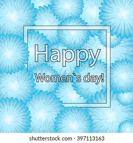 Holiday card with flowers in vector EPS 10