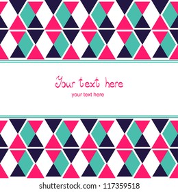 Holiday card with frame.