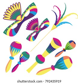 Holiday card for the holiday of Mardi Gras