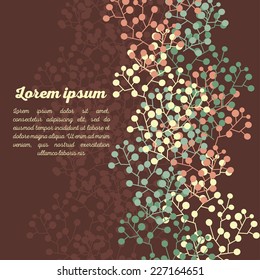 holiday card template, vector illustration