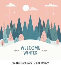 Holiday cards. Congratulations on winter, New Year and Christmas. Cozy illustrations with a winter landscape, happy children and beautiful nature. Great gift and cute cards.	