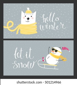 Holiday cards - Hello Winter