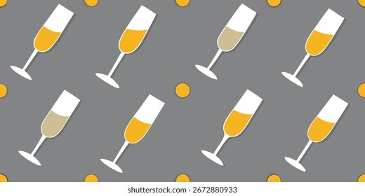 Iconos de la celebración de Festiva que repiten el diseño inconsútil del Vector del patrón