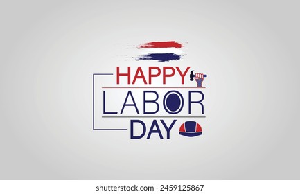 Holiday Cheer with this Labor Day USA Flag Text Illustration