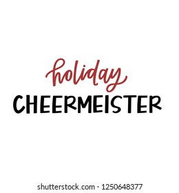 Holiday Cheermeister hand lettering