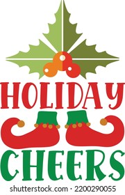 holiday cheers vector file svg