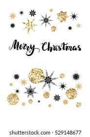 Holiday Christmas background for banners, advertising, leaflet, cards, invitation and so on. Handwritten Christmas Inscription.