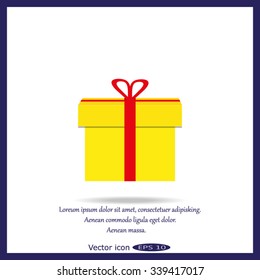 Holiday Christmas gift boxes. Vector.