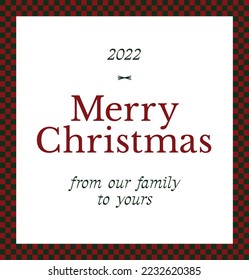 Holiday Christmas Greeting Card Social Post