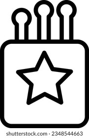 Holiday Christmas Matches Outline Icon